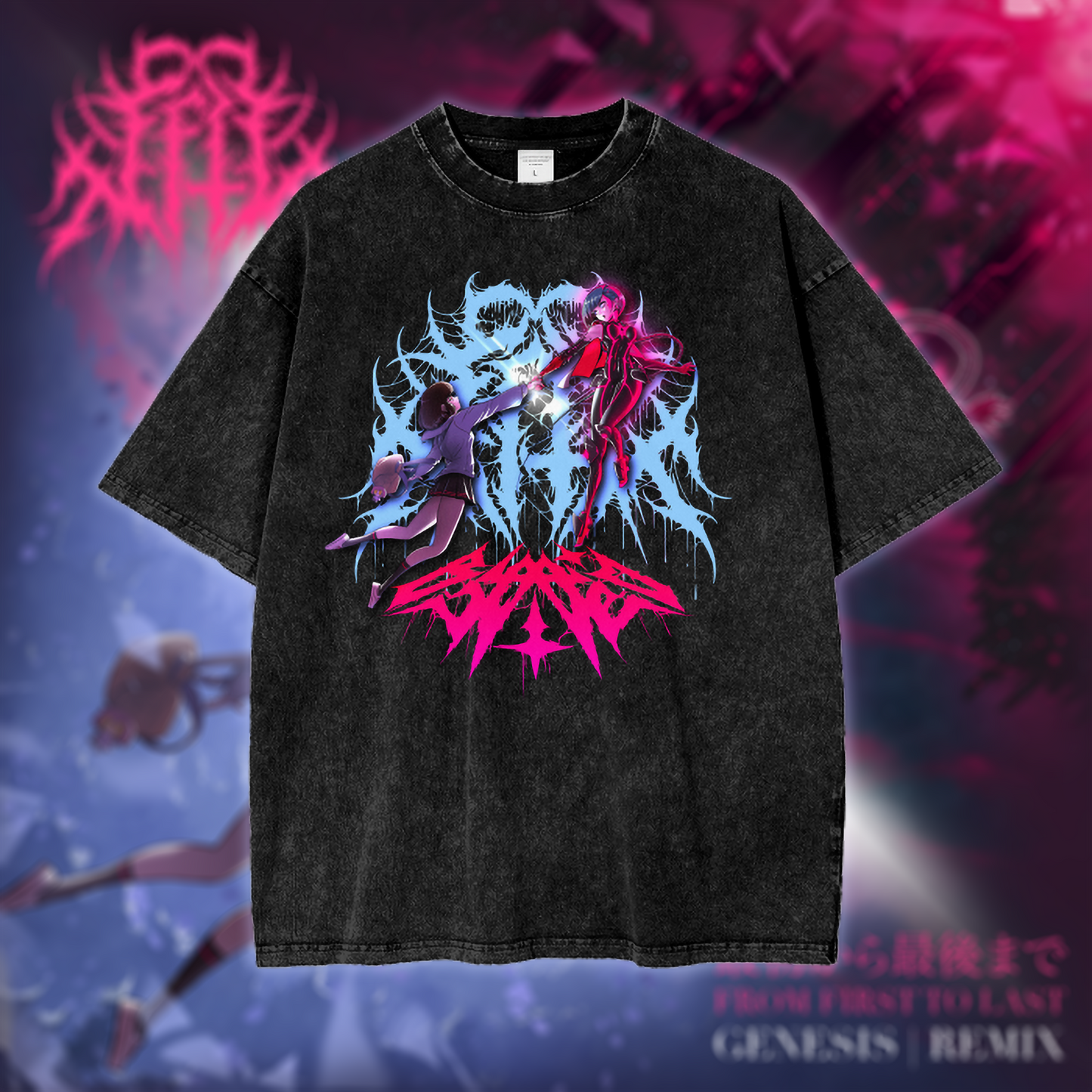 FROM FIRST TO LAST xXx BLOOD CODE - OVERSIZED TEE