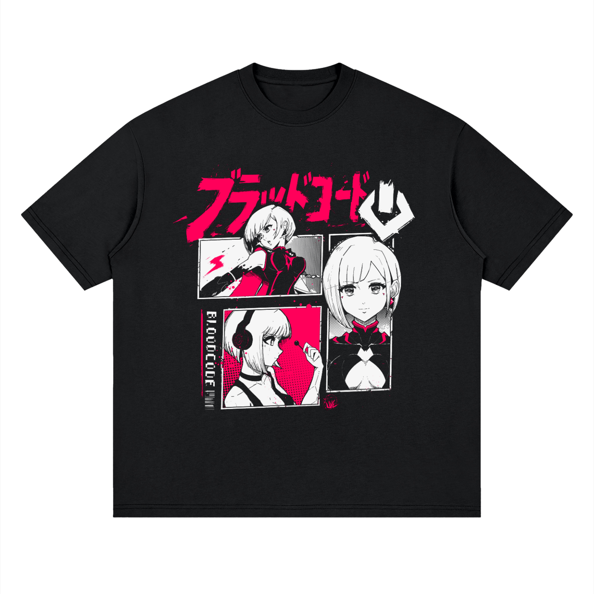 manga,anime,bloodcode,haru,streetwear,clothing,tee