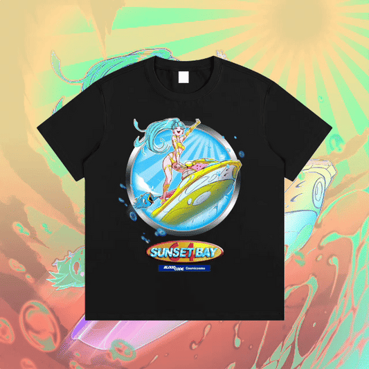 blood code X cosmicosmo - sunset bay 64 Essential Cotton T-Shirt